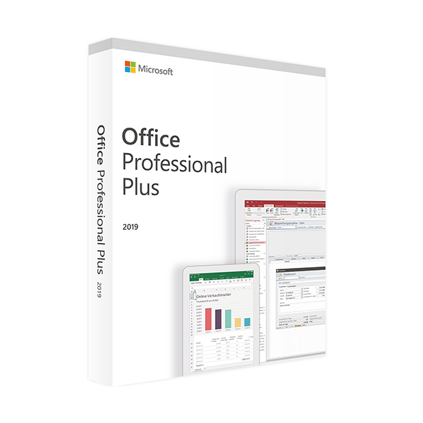 Microsoft Office Professional Plus 2019 (täydellinen laatikko pakkaus)