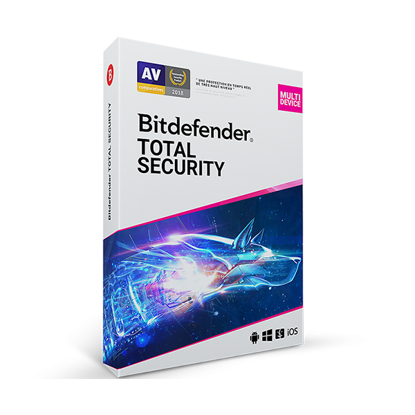 BITDEFENDER TOTAL SECURITY 2023 - Лиценз - 5 устройства - 1 Година