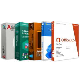 SILVER PACKAGE - Windows 11, Office 365, Kaspersky 2023, Autocad 2022, Adobe Illustrator 2022