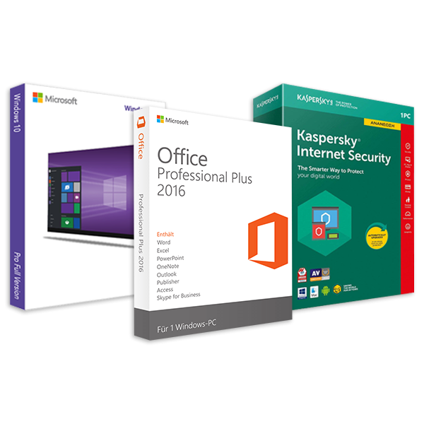 HOME PACKAGE WITH WINDOWS 10 LICENSE, OFFICE AND ANTIVIRUS