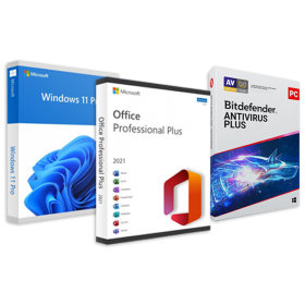 HOME PACKAGE WITH WINDOWS 11 LICENSE, OFFICE AND ANTIVIRUS