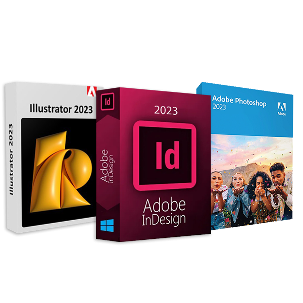 GRAPHICS PACKAGE WITH PHOTOSHOP, ILLUSTRATOR AND INDESIGN