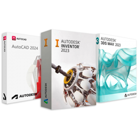 AUTODESK PAKKET MET AUTOCAD, INVENTOR EN 3DS MAX