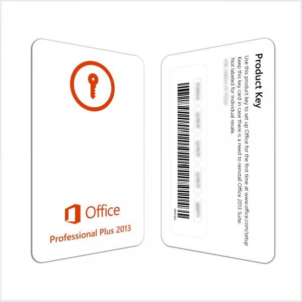 Microsoft Office 2013 Professional Plus (ΚΑΡΤΑ ΚΛΕΙΔΙΩΝ)