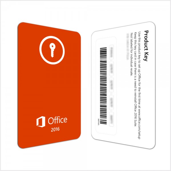 Microsoft Office 2016 Hem & Företag (MAC) (NYCKELKORT)