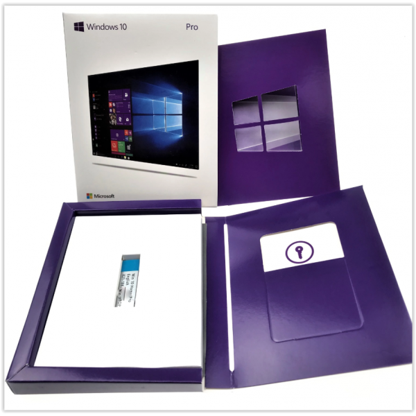 Microsoft Windows 10 Professional (KOMPLET PAKKE MED PENDRIVE)