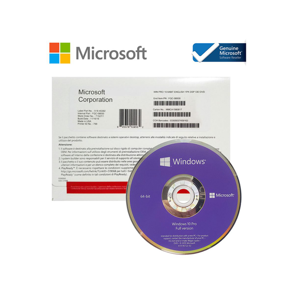 Microsoft Windows 10 Professional (KOMPLETAN PAKET SA DVD-om)