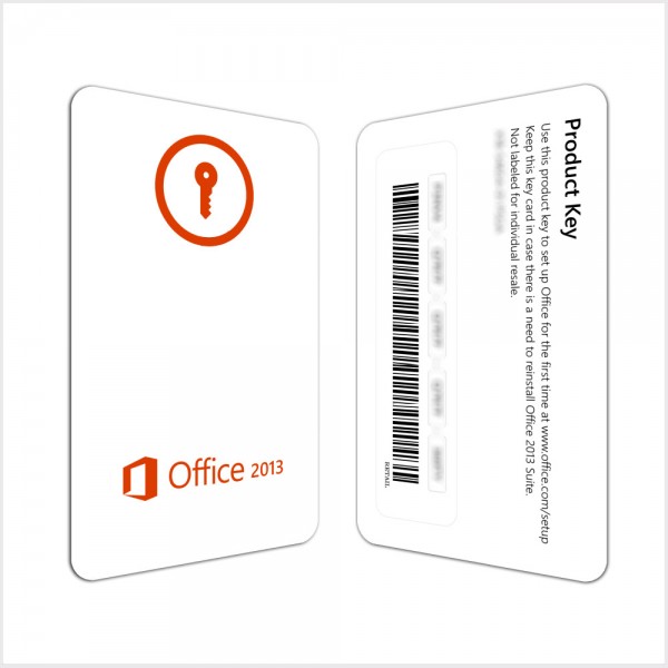 Microsoft Office 2013 Professional (NØKKELKORT)