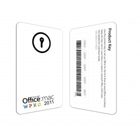 Microsoft Office Home and Business 2011 skirta Mac (KEYCARD)